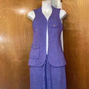 Willow Run Vintage Vest/Wide Leg Pantsuit